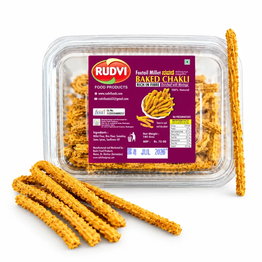 Rudvi Foxtail Millet Baked Chakli