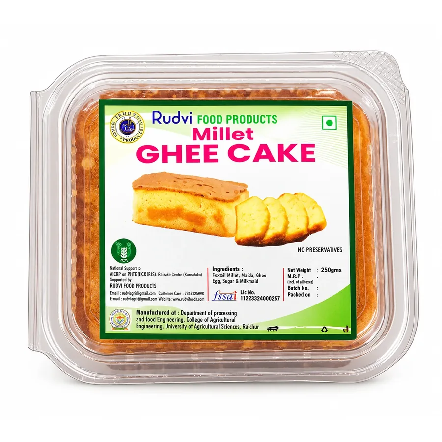 Rudvi Millet Ghee Cake box